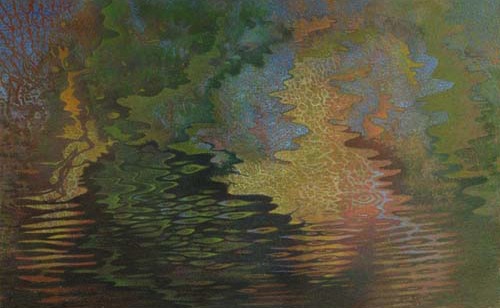 River Mosaic I, John Cullen, mixed medai