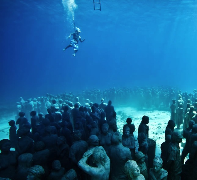 Cancun's underwater sculpture museum