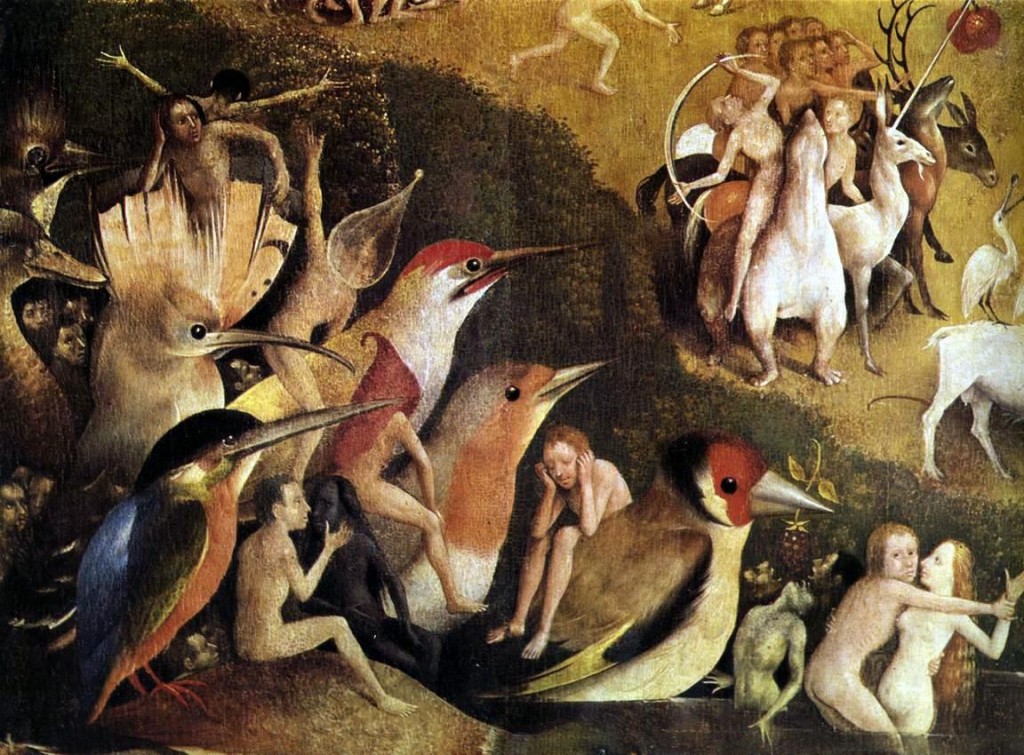 Garden of Earthly Delights, detail, Hieronymous Bosch