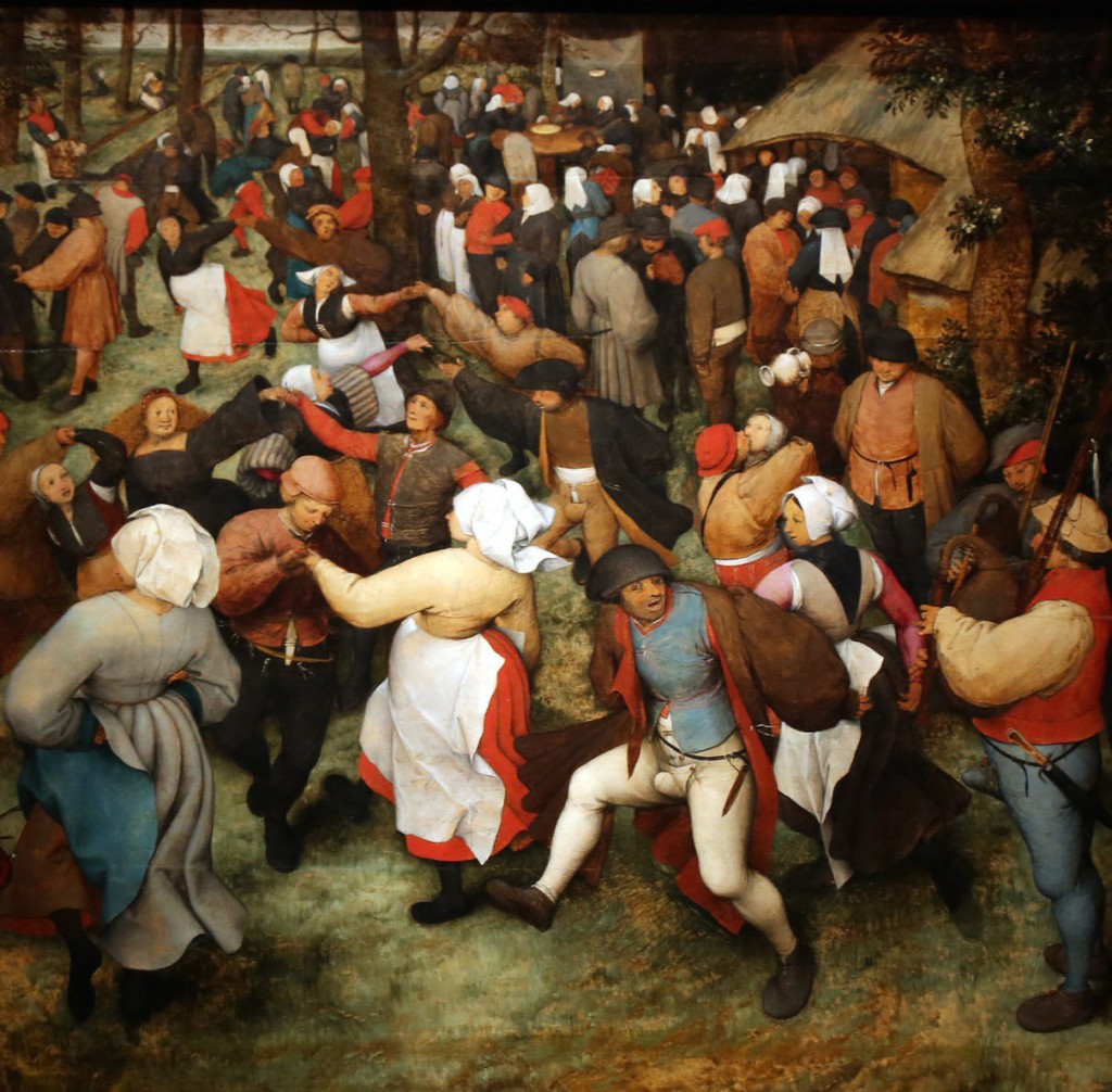 Bruegel's Wedding Dance, detail