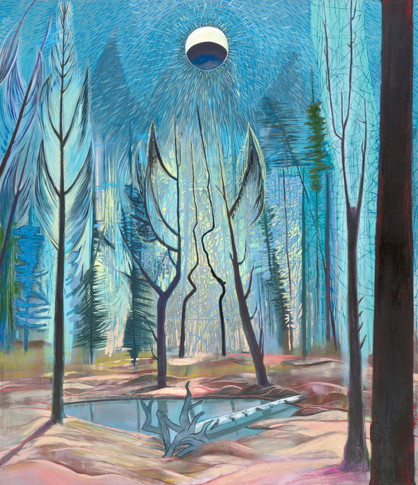 Spring Eclipse after Burchfield, Sue McNally, oil on canvas