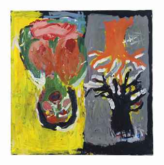 Christie's priced this George Baselitz painting at half  a million. How does he make ends meet?