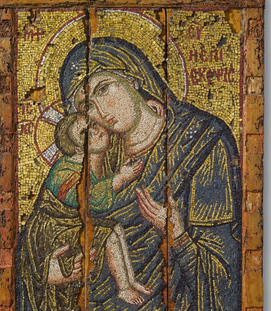 Mosaic icon of the Virgin Episkepsis, late 13th century [Credit: Byzantine and Christian Museum, Athens] 