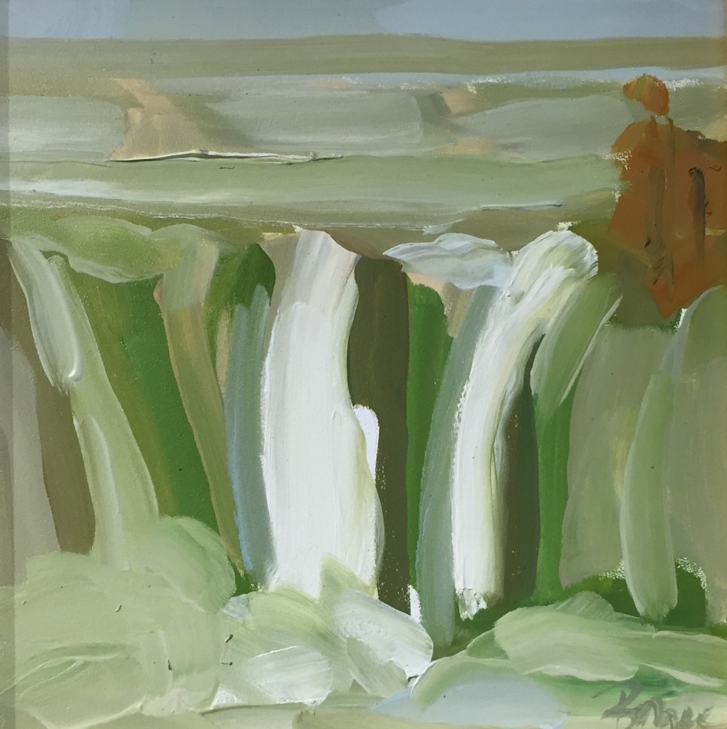 High Falls, Bryce Ely, oil on board