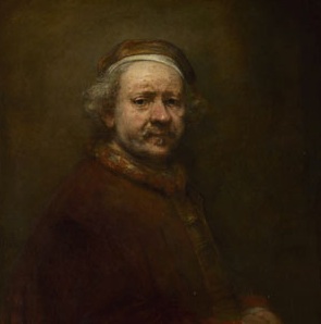 Rembrandt at the age of 63, National Gallery of Art, detail