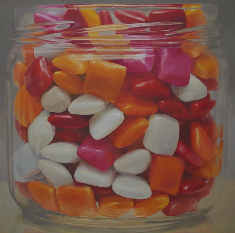 Candy Jar #9, oil on canvas, 52" x 52"